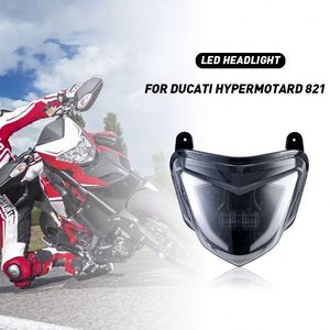 Phare LED noir Yongjin avec clignotant jaune DRL pour <span class=keywords><strong>Ducati</strong></span> Hypermotard 821 - Product Image 1