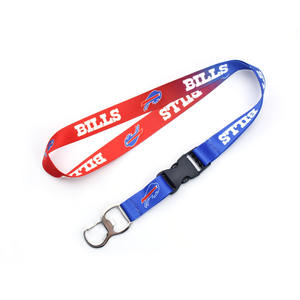 ホットセールアメリカンフットボールNFLオークランドレイダース首ストラップ付きカスタムロゴポリエステルストラップ付き - Product Image 5