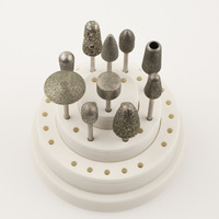 Trousse de manucure en diamant, pièces, nettoyeur professionnel personnalisé, étui de préparation des cuticules et des ongles, foret à ongles