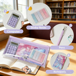 Venta al por Mayor de <span class=keywords><strong>Cuadernos</strong></span> MIAX Bonitos con Calculadora, Bolígrafo, Notas Adhesivas, Artículos de Papelería de Fantasía para Oficina y Escuela - Product Image 5