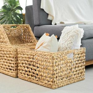 Panier de rangement de jacinthe à eau, corbeille tressée à la main de haute qualité, vente en gros du Vietnam, offre spéciale - Product Image 5