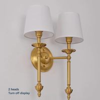 Lampes murales LED créatives de luxe en laiton, luminaires muraux modernes à intensité variable, couleur personnalisable pour chambre, hôtel, salon