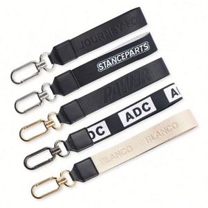 Best Metal Nylon Woven Webbing Lanyard Promotion Gift Key Chain Custom Logo <b>Personalized</b> <b>Keychains</b> Carabiners Key Holder Custom - Product Image 6