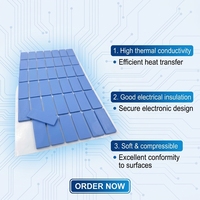 Aigao Coussin en silicone à haute conductivité thermique, dissipateur thermique, coussin de remplissage pour les espaces thermiques, pour CPU, GPU, LED