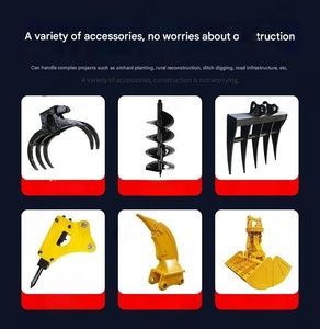 Mini-excavatrice avec option de largeur de chenilles variable pour une maniabilité accrue dans les espaces restreints, alimentée au diesel, pour les industries agricoles et les tracteurs à engrenages. - Product Image 3