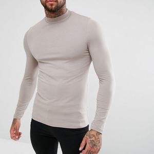 Wholesale Men Long Sleeve <b>Muscle</b> Slim <b>Fit</b> <b>T</b>-<b>shirts</b> in Bulk Custom Printing Turtleneck Plain <b>T</b>-<b>shirts</b> Man Tee Winter Garments - Product Image 3