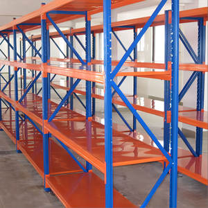 Étagères de stockage Système d'étagères d'entrepôt Étagères de stockage légères en métal Étagères de stockage à 4 niveaux à usage moyen et longue portée à vendre Foshan - Product Image 4