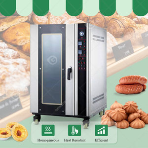 เตาอบไฟฟ้าสำหรับอบขนมปังแบบหมุนเวียนสำหรับอุตสาหกรรม5 10ถาด - Product Image 2