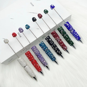 DIY tam elmas boncuklu kalem, Ins sevimli tahıl AB saf elmas tükenmez kalem, canlı satış sıcak satış çevirmeli kalem, renkli hediye kalem - Product Image 4