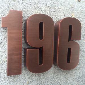 Marcos de letrero de metal de bienes raíces personalizados precio al por mayor letrero de metal vintage letras y números de acero inoxidable - Product Image 5