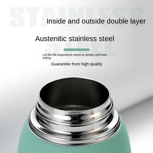 Thermos portable mignon et compact en acier inoxydable 304, 320 ml, isolation thermique de 6 à 12 heures, compatible eau bouillante, écologique - Product Image 4