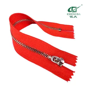 manufacture metal zipper close end open end different teeth from China For Bags garments home textile