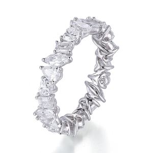 Bague de mariage en or massif 18 carats avec diamant de laboratoire, forme fantaisie, design unique, diamant de laboratoire HPHT cultivé en laboratoire - Product Image 4