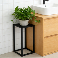 Support de plantes en métal minimaliste moderne, grand support carré pour pots de fleurs, étagère de présentation en fer pour plantes de salon et de balcon