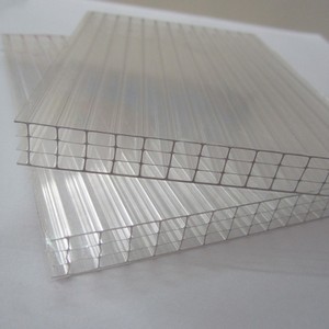 Panneaux de toiture à prix avantageux, installation facile, <span class=keywords><strong>polycarbonate</strong></span> transparent, feuilles creuses à quatre parois - Product Image 2
