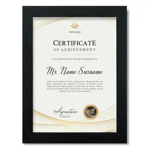 Premium A4 Zertifikat Foto rahmen Diplom rahmen für horizontal und vertikal