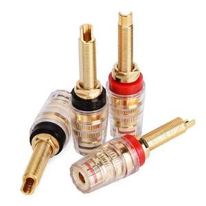 Bevenbi placcato oro connettore del cavo Audio terminale dell'amplificatore spina dell'altoparlante a Banana Jack terminale dell'altoparlante del Post di rilegatura a Banana - Product Image 4