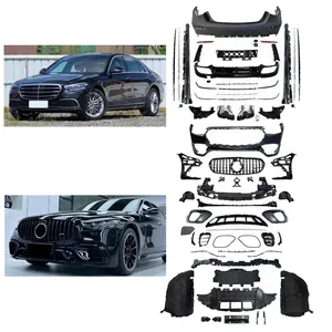 Pp Material S63 A Style Body Kits For Benz W223 S-class 2020 Year Body Parts Car Bumpers Front Bumper Grille