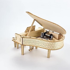 Rompecabezas 3D, pianos de madera, juguetes artesanales DIY hechos a mano, cajas musicales, cajas de ocho tonos, juguetes creativos para compra al por mayor - Product Image 1