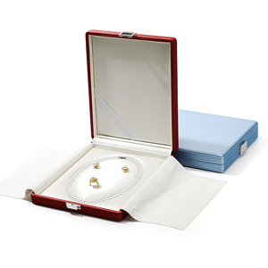 WEIMEI Boîte cadeau en stock d'usine avec logo personnalisé pour collier de perles Boîte d'emballage de bijoux en cuir Emballage de bijoux personnalisé - Product Image 5