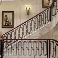 Meistverkauftes Französisches Design Edelstahl-Geländer Hochwertige Innentreppe Balkon-Geländer Villa Krankenhaus Hotel Einkaufszentrum