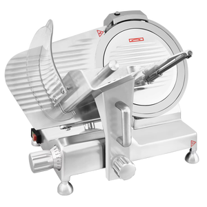 Trancheuse à viande commerciale de luxe 250W en aluminium poli semi-automatique 300MM diamètre de lame coupe-viande nouvel état - Product Image 1