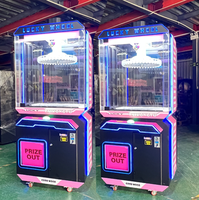 Machine de jeu d'arcade de prix de receveur de jouet à pièces d'approvisionnement direct d'usine de machine de grue de griffe de poupées en peluche