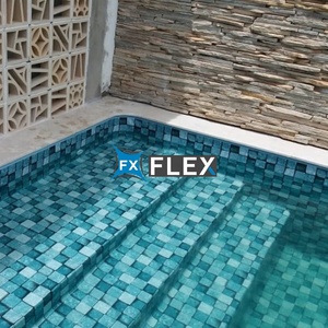 Revestimiento de Vinilo para Piscinas Redondas Elevadas, Lámina de PVC con Tamaño Personalizado JS, Soldadura de Costuras, Impermeable - Product Image 2