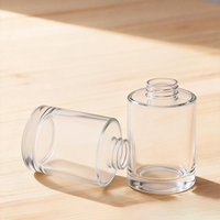 Vente Flash : Flacon compte-gouttes en verre vide personnalisé pour cosmétiques, nettoyants visage, huiles essentielles et parfums – 15ml, 30ml, 50ml, 100ml