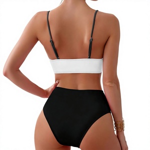 Ensemble de bikini à imprimé floral pour femmes, maillot de bain taille haute, push-up, vêtements de plage, pour les vacances d'été - Product Image 3