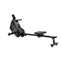 Máquina de Remo Magnética Plegable con Transmisión por Correa, Silenciosa, para Uso Doméstico, Equipo de Fitness Cardiovascular para Interiores, Capacidad de 120 kg