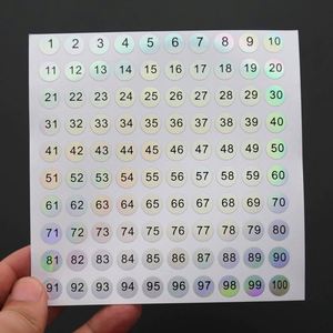 Custom Printing Scratch off Serial Number Security Hologram Sticker Code 3D Holographic Label with Your Own Design - Product Image 2