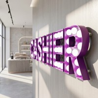 Lettres lumineuses personnalisées Zhilin, grandes, imperméables, à LED, pour la publicité extérieure, les mariages, les taxis, la décoration de la maison ou de l'entreprise