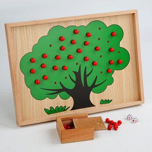 Juguete Educativo de Madera para Contar Manzanas, Enseñanza de Matemáticas Montessori para la Educación Temprana Infantil - Product Image 4