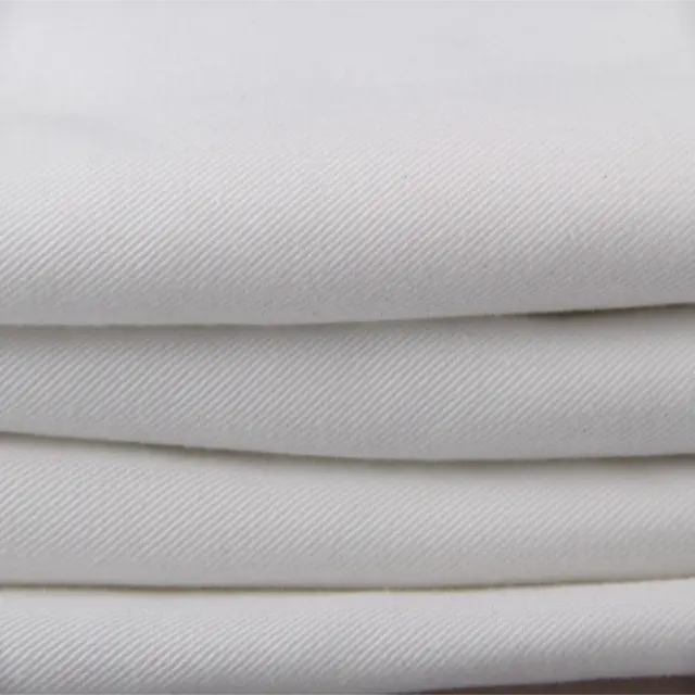 customized woven plain dyed twill white polyester cotton 65/35 school uniform shirts fabric