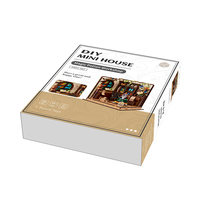 DIY Curiosity Collection Book Nook, un puzzle en bois 3D avec une cage à oiseaux et un chaudron magique, un décor rétro