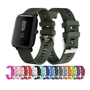 Bracelet de rechange <span class=keywords><strong>en</strong></span> Silicone, 20mm, IVANHOE pour Xiaomi Huami Amazfit Bip Youth Edition, Bracelet de Sport - Product Image 1