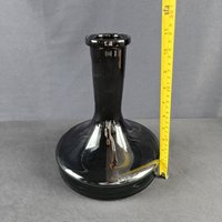 Bouteille en verre pour chicha de 27 cm, noire, accessoires de chicha, vase en verre pour narguilé, vente en gros d'usine