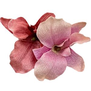 Mooie <span class=keywords><strong>Chinese</strong></span> Lelie One-Word Clip Stof Haaraccessoires Met Kunstmatige Simulatie Hars Bloemen Elegante Haarklauwen - Product Image 5