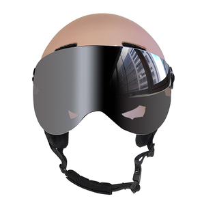 Excelente calidad, venta al por mayor, protección para la cabeza, visera, casco de esquí con gafas - Product Image 3