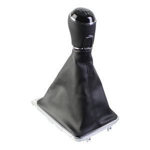 Volkswagen Passat B7 Leather Gear <b>Shift</b> <b>Knob</b> 5 Speed 6 Speed Black Ergonomic Design - Product Image 1