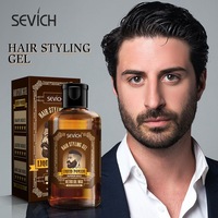 1 Gel de coiffage pour barbier, produit de soins pour les cheveux, brillant et moulant, haute qualité, pour hommes