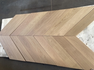 Pavimento in Rovere Bianco Europeo di Alta Qualità, Grado AB, Stile Chevron, Parquet in <span class=keywords><strong>Legno</strong></span> Naturale per Casa - Product Image 5