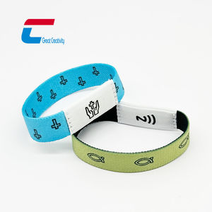 NTAG 213 personalizzato Christian personalizzato programmabile elastico Rfid braccialetto quotidiano bibbia versetto Nfc tessuto bracciale - Product Image 4