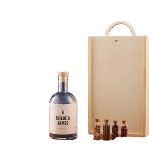 Bakır örgü süzgeç kiti kış baharat jüt çanta kişiselleştirilmiş noel cam kurutulmuş çilek Sloe Gin kiti - Product Image 1