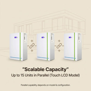 48V 200AH 10KW Home <b>Storage</b> Solar <b>Energy</b> <b>System</b> With Wall Mounted CAN IP65 Smart BMS 51.2V for 10kwh Battery NEHC0001 10kwh Home - Product Image 3