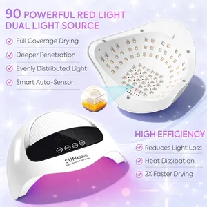เครื่องอบเล็บ DianaBeauty 380W รุ่นมืออาชีพ พร้อมหน้าจอ LCD 90 หลอด LED สำหรับอบแห้งเจลทุกชนิด ยาทาเล็บ และอุปกรณ์ทำเล็บ - Product Image 3
