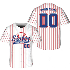 Venta al por mayor Unisex Rookie Baseball Jersey de moda camisas personalizadas para mamá papá familia y Club Opción de talla grande - Product Image 6