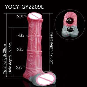 20cm Horse Penis Sleeve Extender Wieder verwendbare Kondome für Männer Penis verlängerung - Product Image 2