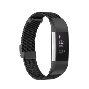Tschick – <span class=keywords><strong>Bracelet</strong></span> de montre milanais pour <span class=keywords><strong>Fitbit</strong></span> <span class=keywords><strong>Charge</strong></span> <span class=keywords><strong>2</strong></span>, <span class=keywords><strong>Bracelet</strong></span> de rechange avec boucle en acier inoxydable, petit et grand métal - Product Image 4